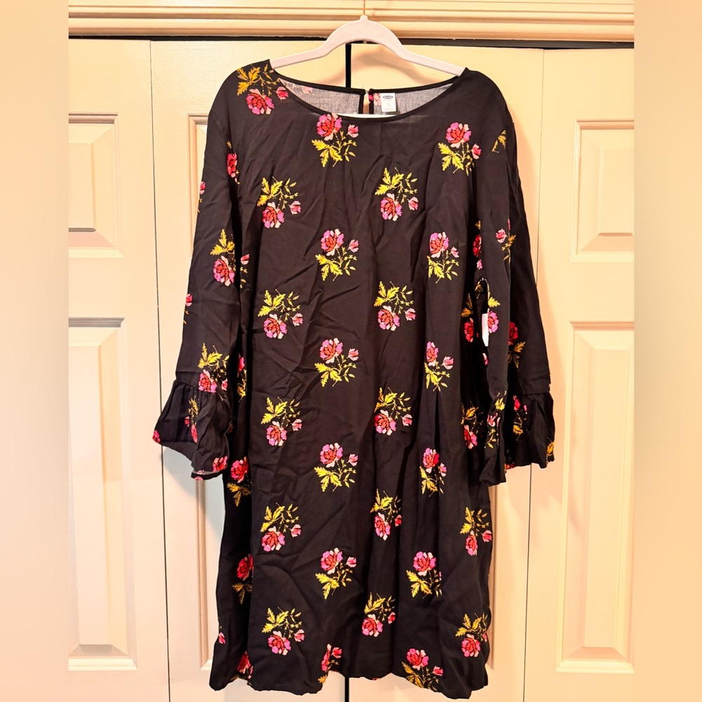 Old Navy long sleeve flowy dress tunic XL